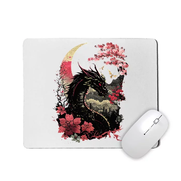 Japanese Aesthetic Dragon Japanese Art Japan Tattoo Mousepad