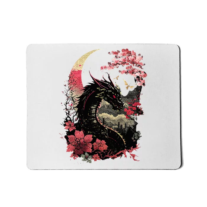 Japanese Aesthetic Dragon Japanese Art Japan Tattoo Mousepad