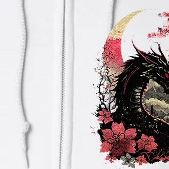 Japanese Aesthetic Dragon Japanese Art Japan Tattoo Full Zip Hoodie