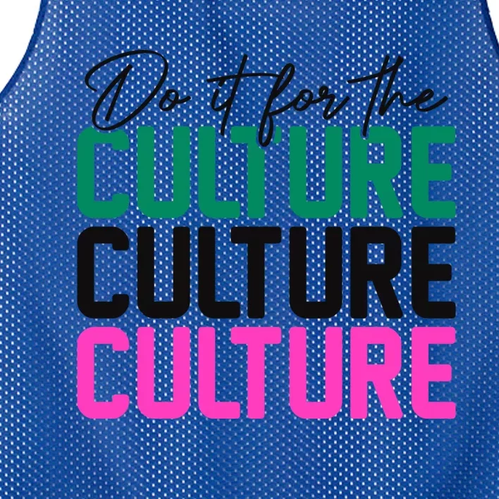 Juneteenth Aka Do It For The Culture Cool Gift Mesh Reversible Basketball Jersey Tank