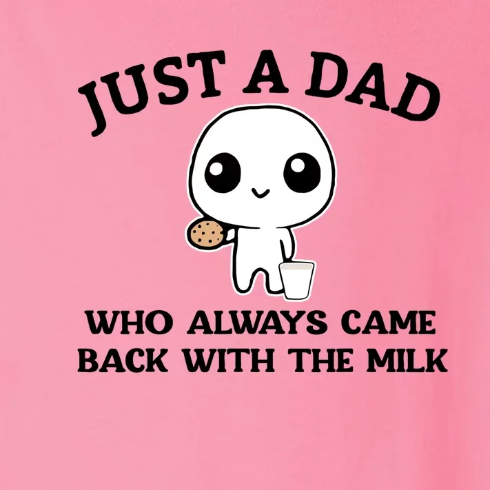 Just A Dad Who Always Came Back With The Milk Toddler Long Sleeve Shirt