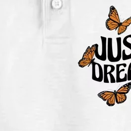 Just A Dreamer Butterfly Cute Gift Dry Zone Grid Performance Polo