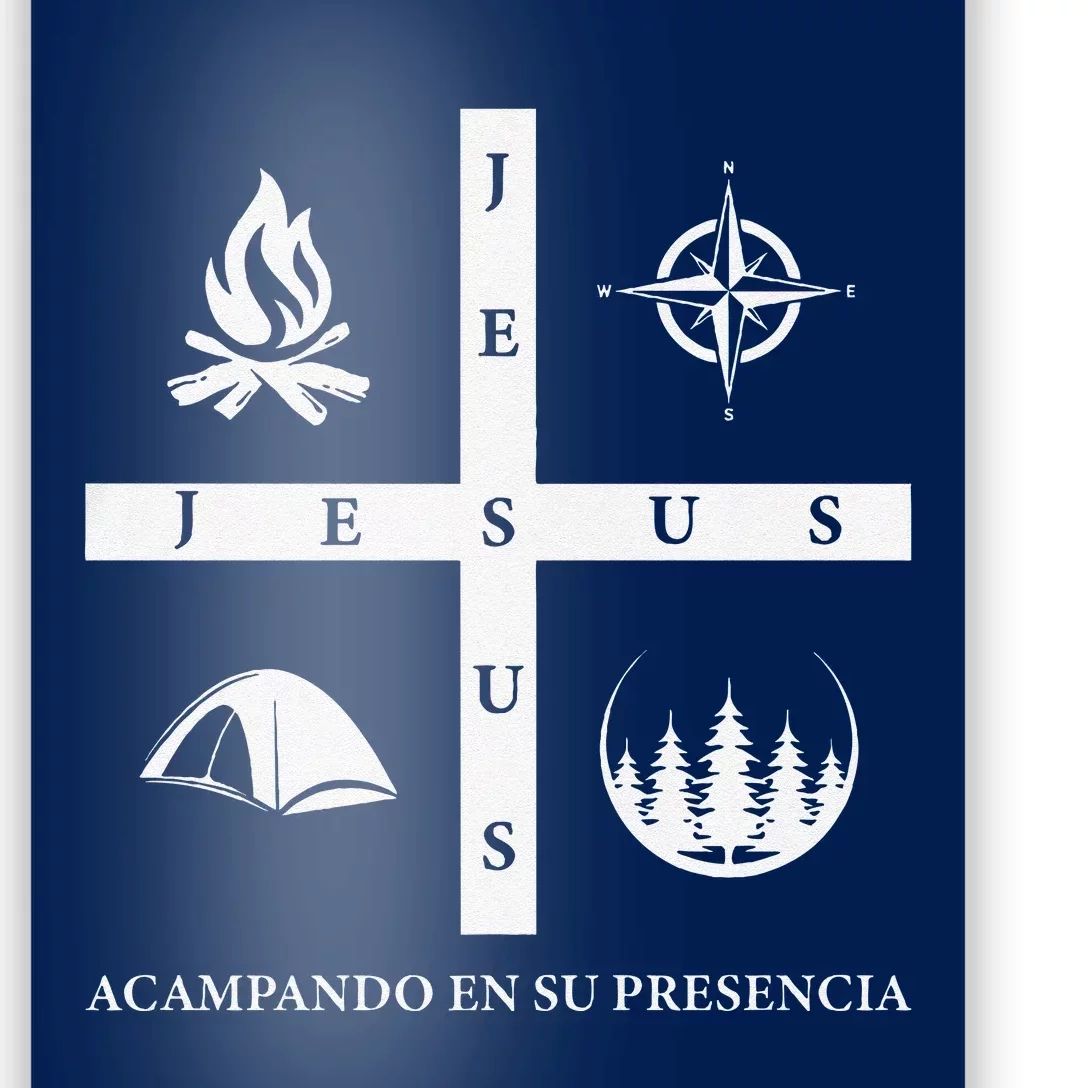 Jesus Acampando En Su Presencia Premium Poster