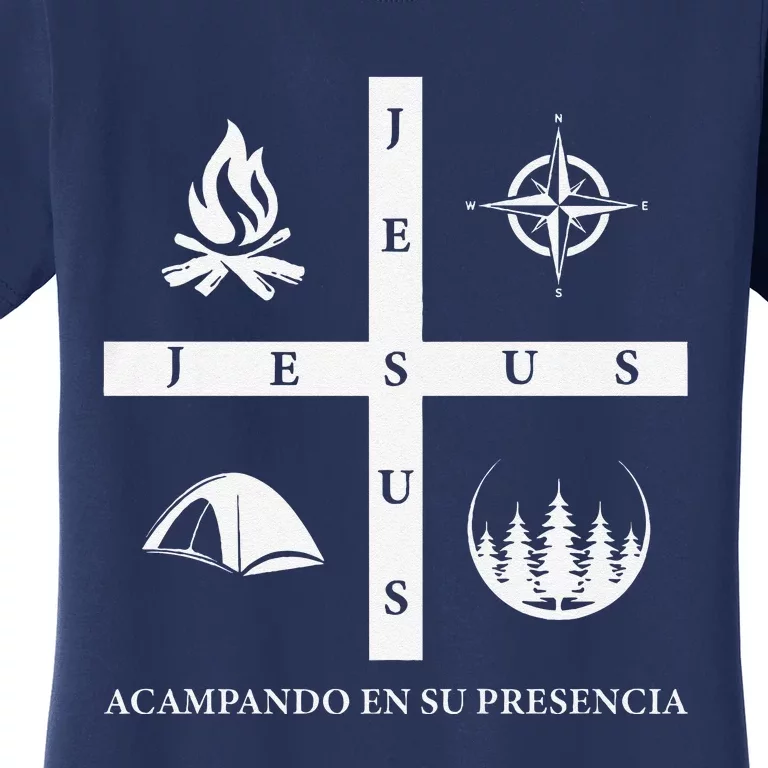 Jesus Acampando En Su Presencia Premium Women's T-Shirt