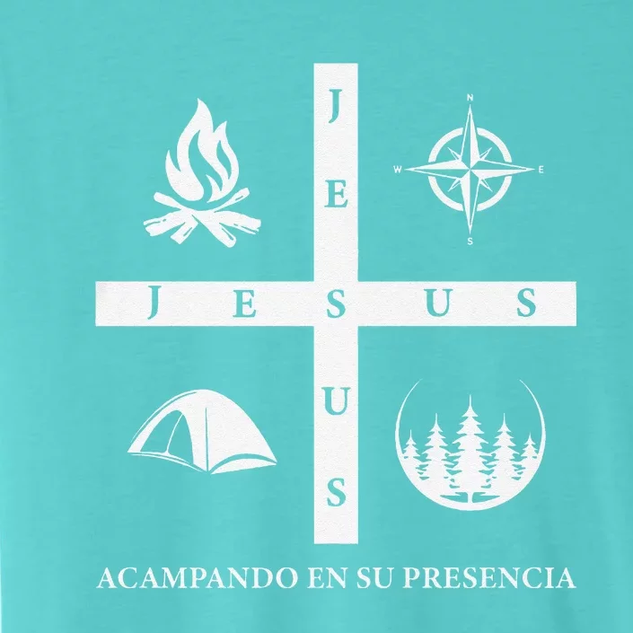 Jesus Acampando En Su Presencia Premium ChromaSoft Performance T-Shirt