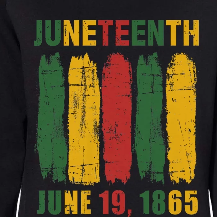 Juneteenth African Flag For Black History Pride Since 1865 Womens California Wash Sweatshirt