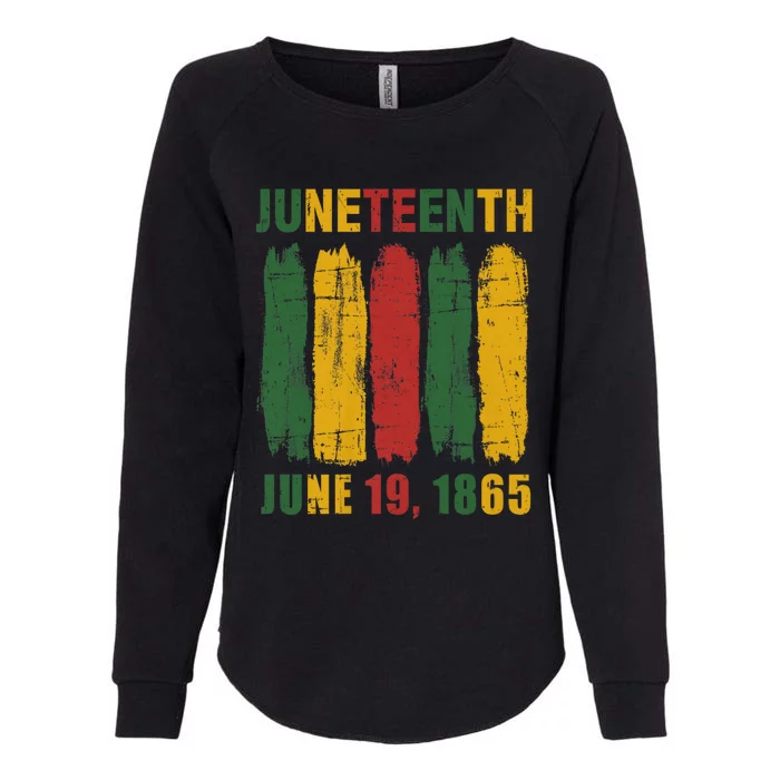 Juneteenth African Flag For Black History Pride Since 1865 Womens California Wash Sweatshirt