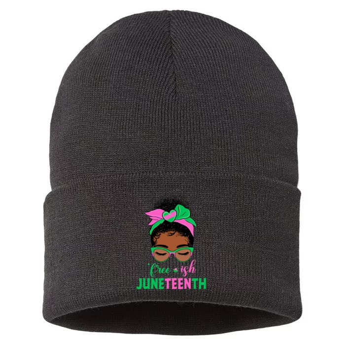 Juneteenth Aka Freeish Since 1865 Independence Day Sustainable Knit Beanie