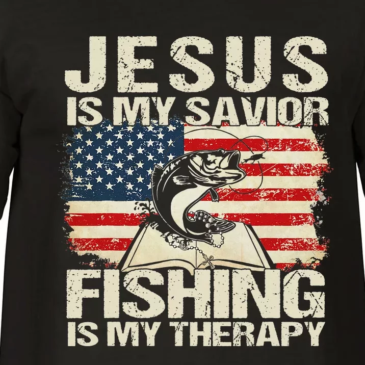 Jesus And Fishing Gifts Funny Christian Fisher Fishman Comfort Colors T- Shirt