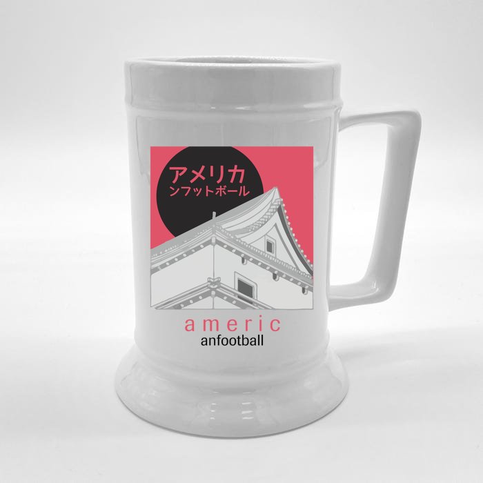 Japanese American Football Front & Back Beer Stein