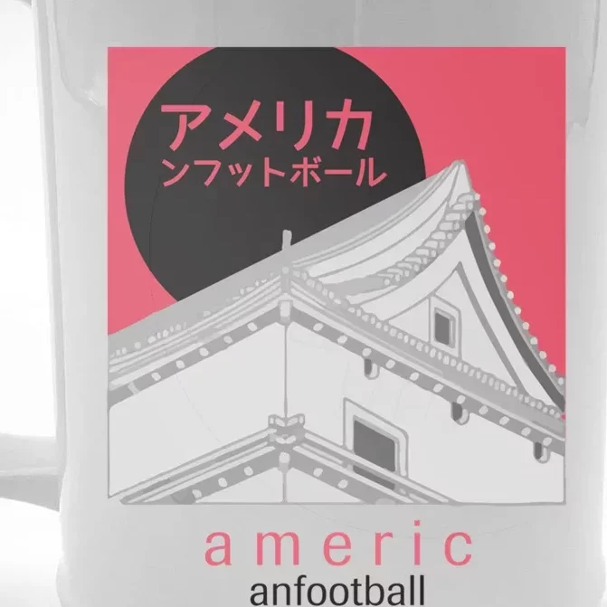 Japanese American Football Front & Back Beer Stein