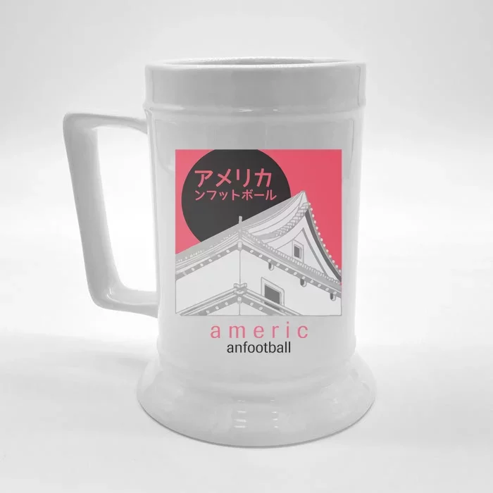 Japanese American Football Front & Back Beer Stein