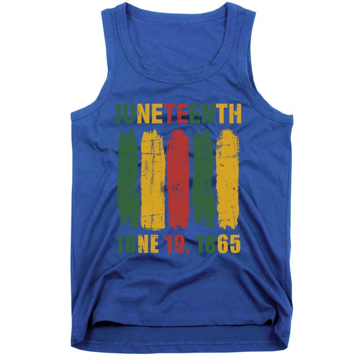 Juneteenth African Flag For Black History Pride Since 1865 Gift Tank Top