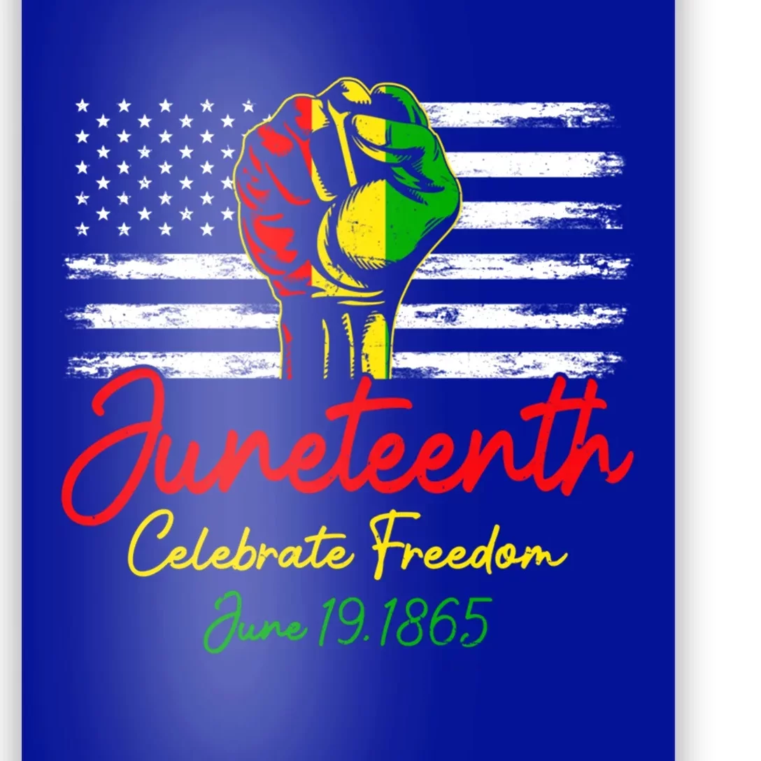 Juneteenth American Flag For Black History Month Freedom Day Gift Poster