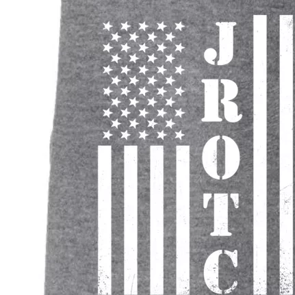 Jrotc American Flag Gift Jrotc Veteran Gift Doggie 3-End Fleece Hoodie