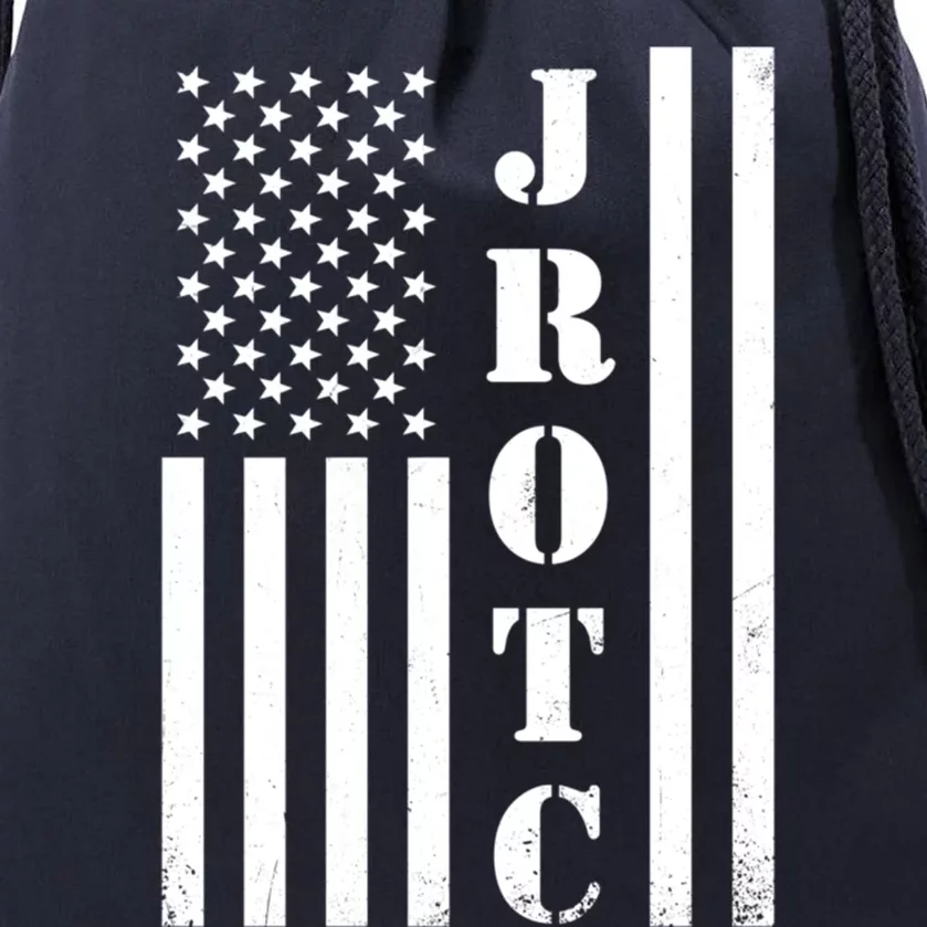 Jrotc American Flag Gift Jrotc Veteran Gift Drawstring Bag