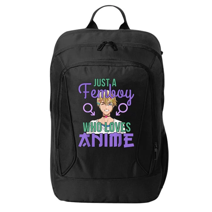 Just A Femboy Who Loves Anime Crossdressing Anime Boy City Backpack