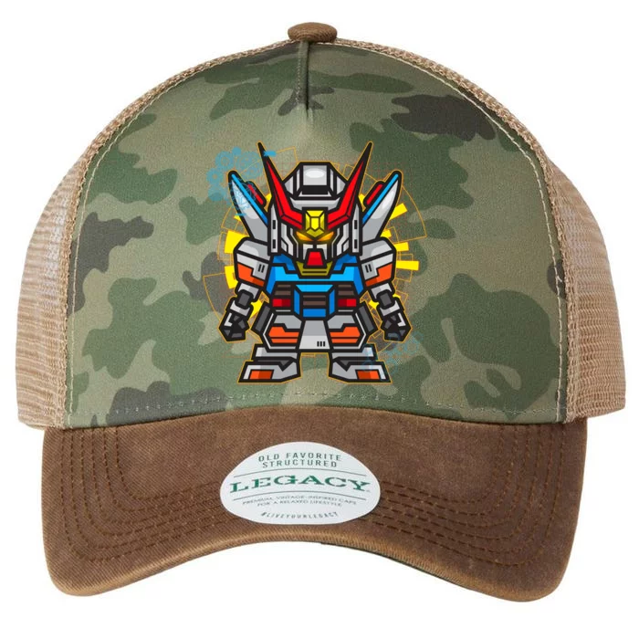 Japanese Anime Fighting Mecha Robot Legacy Tie Dye Trucker Hat