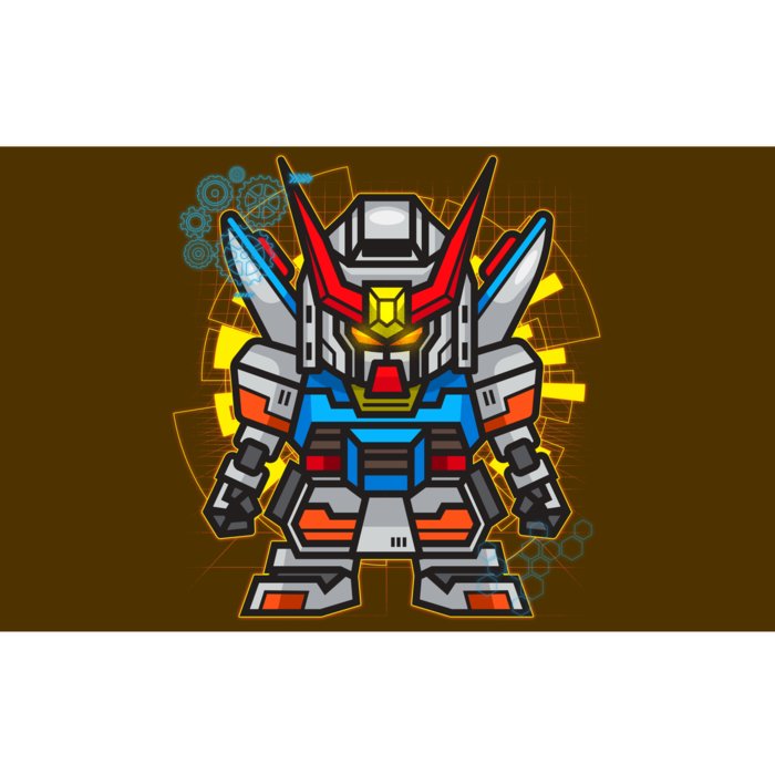 Japanese Anime Fighting Mecha Robot Bumper Sticker