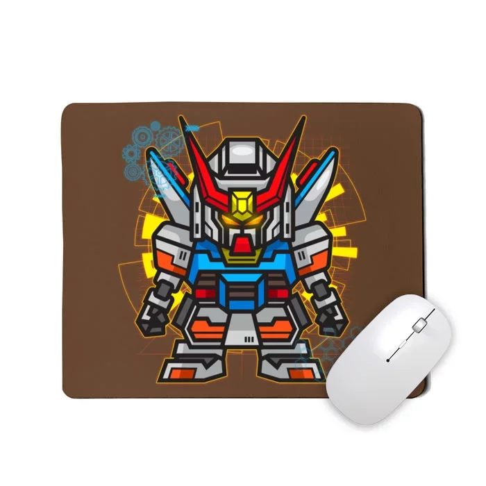 Japanese Anime Fighting Mecha Robot Mousepad