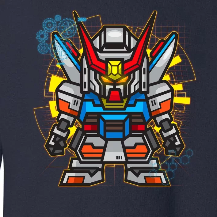 Japanese Anime Fighting Mecha Robot Toddler Sweatshirt