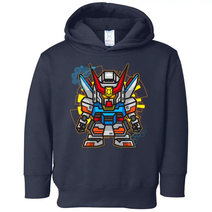 Japanese Anime Fighting Mecha Robot Toddler Hoodie