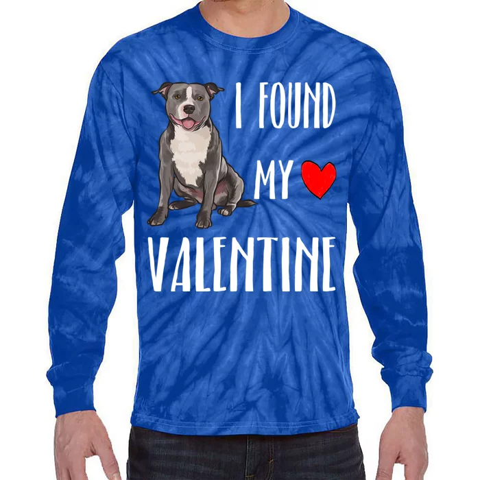 Je Ai Finve Mon Valentine Staffordshire Bull Terrier Meaningful Gift Tie-Dye Long Sleeve Shirt