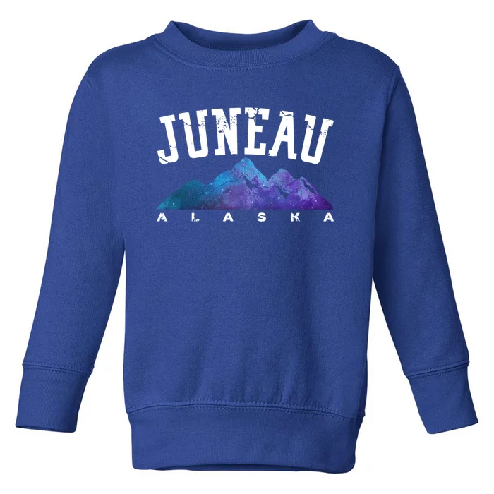 Juneau Alaska Family Mountain Hiking Camping Hunting Trip Gift Toddler Sweatshirt