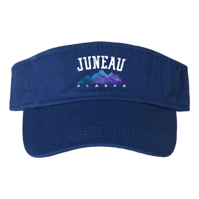 Juneau Alaska Family Mountain Hiking Camping Hunting Trip Gift Valucap Bio-Washed Visor