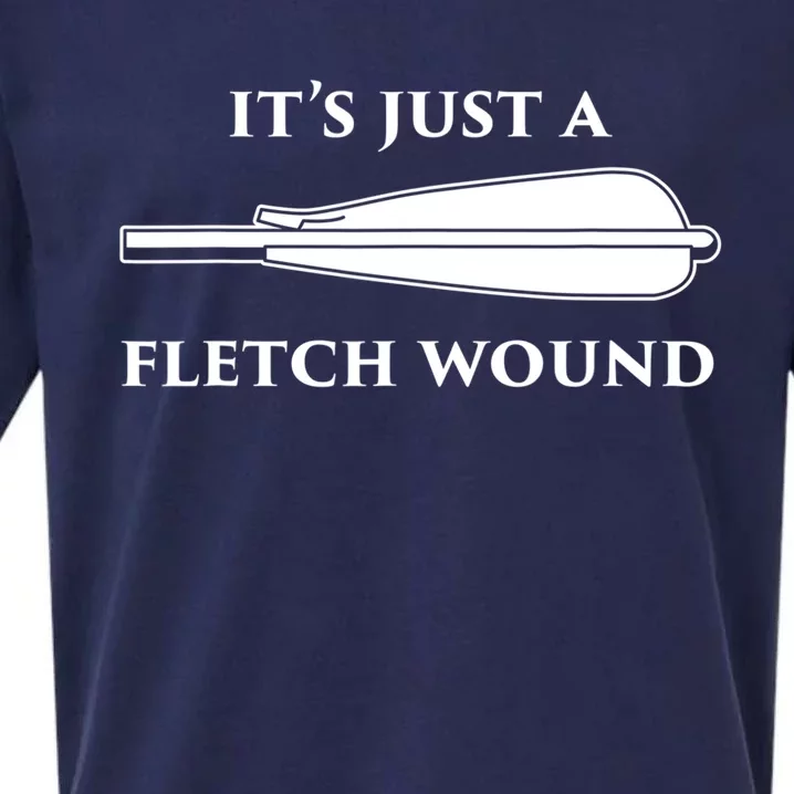 Just A Fletch Wound Funny Archers Gift Traditional Archery Cute Gift Sueded Cloud Jersey T-Shirt