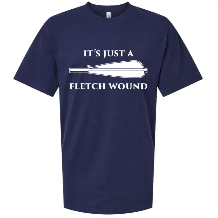 Just A Fletch Wound Funny Archers Gift Traditional Archery Cute Gift Sueded Cloud Jersey T-Shirt