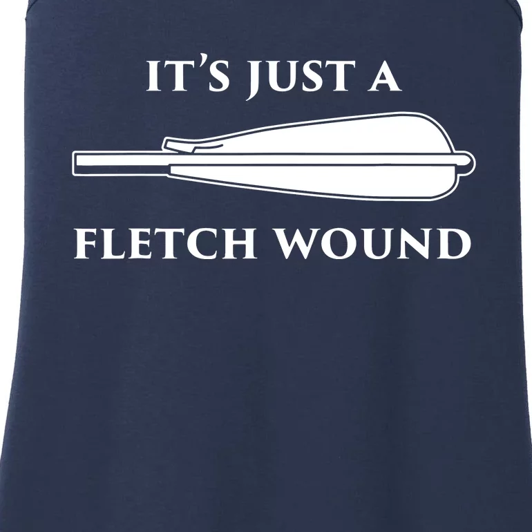 Just A Fletch Wound Funny Archers Shirts Traditional Archery Ladies Essential Tank