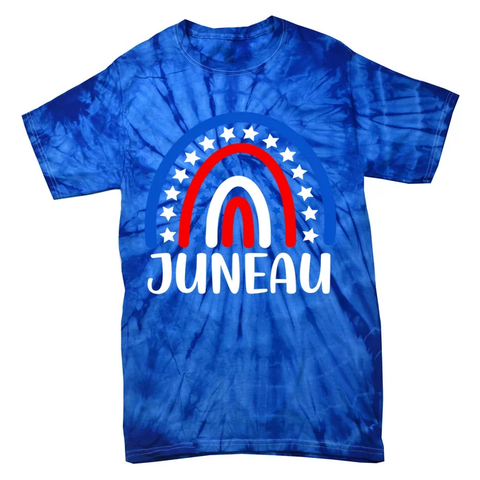 Juneau Alaska Funny Gift I Love Juneau Alaska Usa Gift Tie-Dye T-Shirt