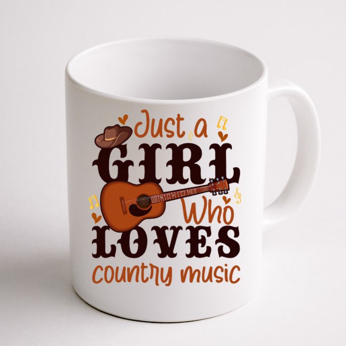 Just A Girl Who Loves Country Music Front & Back Coffee Mug