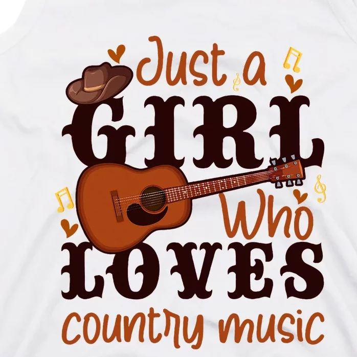 Just A Girl Who Loves Country Music Tank Top