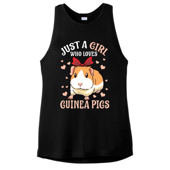 Just A Girl Who Loves Guinea Pigs Lover Mom Girl Cavy Ladies Tri-Blend Wicking Tank