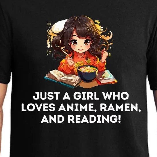 Just a Girl Who Loves Anime Ra and Reading Pajama Set