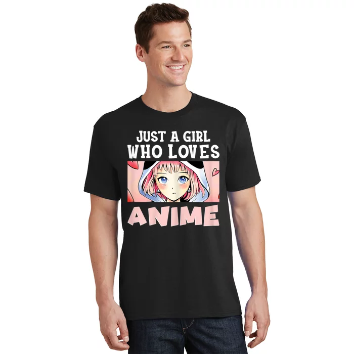 Just A Girl Who Loves Anime Kawaii Japanese Anime T-Shirt