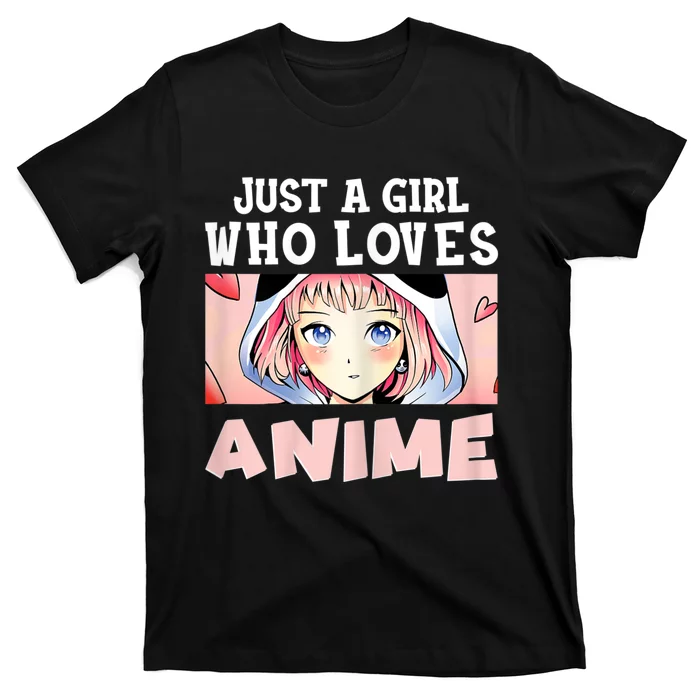 Just A Girl Who Loves Anime Kawaii Japanese Anime T-Shirt