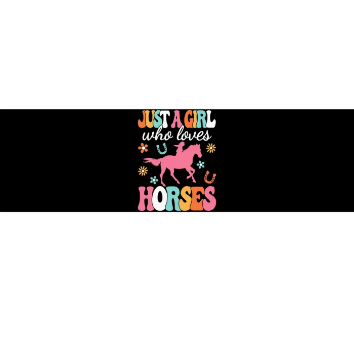 Just A Girl Who Loves Horses Horse Lover Bumper Sticker