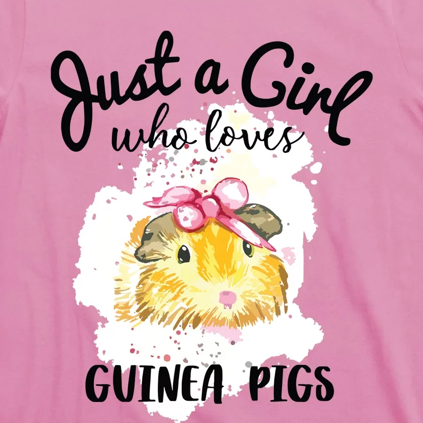 Just A Girl Who Loves Guinea Pigs Shirts Animal Lover Gift T-Shirt