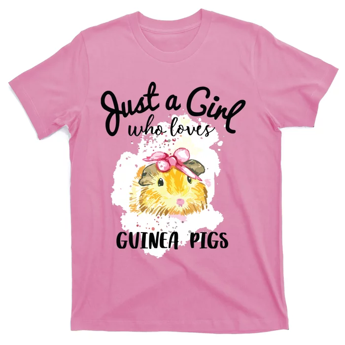 Just A Girl Who Loves Guinea Pigs Shirts Animal Lover Gift T-Shirt