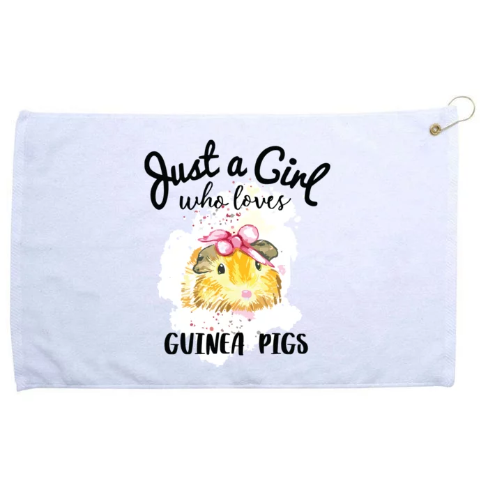 Just A Girl Who Loves Guinea Pigs Shirts Animal Lover Gift Grommeted Golf Towel