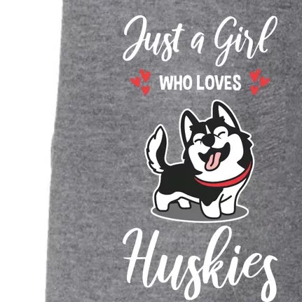 Just A Girl Who Loves Huskies Dog Owner Women Pet Husky Doggie 3-End Fleece Hoodie