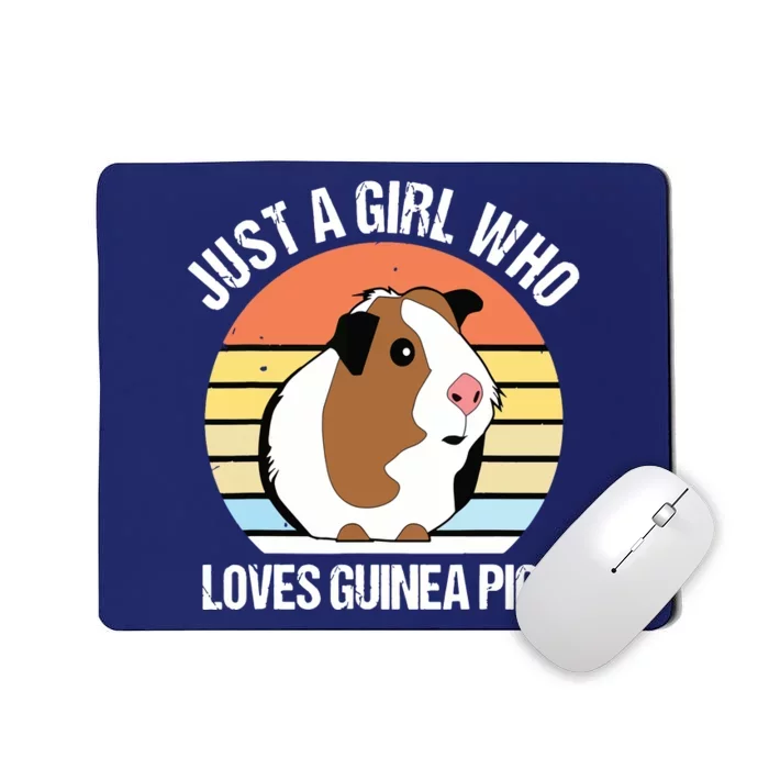 Just A Girl Who Loves Guinea Pigs Vintage Guinea Pig Mousepad