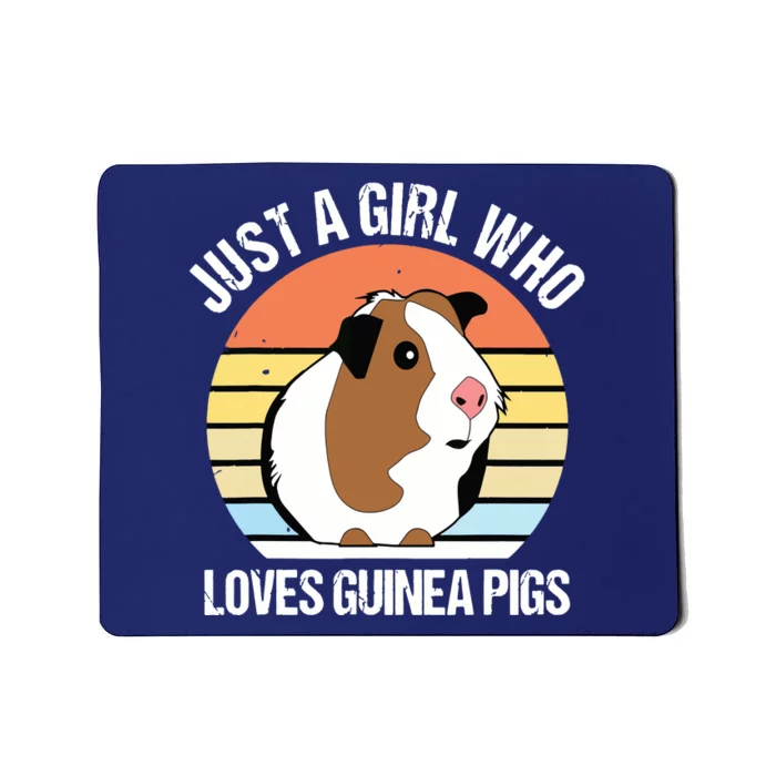 Just A Girl Who Loves Guinea Pigs Vintage Guinea Pig Mousepad