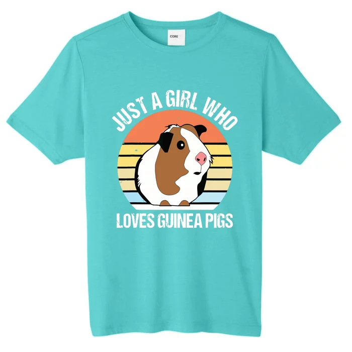 Just A Girl Who Loves Guinea Pigs Vintage Guinea Pig ChromaSoft Performance T-Shirt