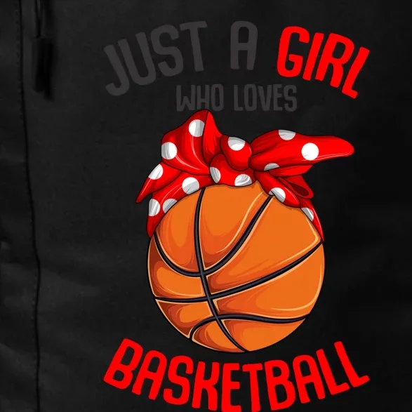 Just a Girl who Loves Basketball Girl Girl Daily Commute Backpack