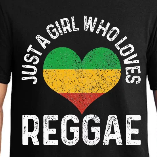 Just A Girl Who Loves Reggae Music Rastafari Rasta Gift Pajama Set