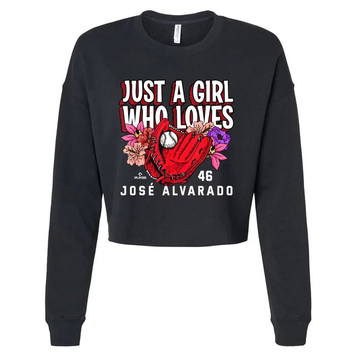 Just A Girl Who Loves Josealvarado Philadelphia Cropped Pullover Crew